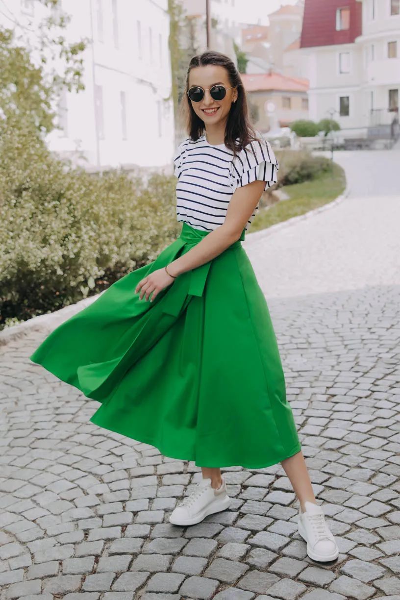 Káťa má na sobě při své výšce 170 cm velikost XS.