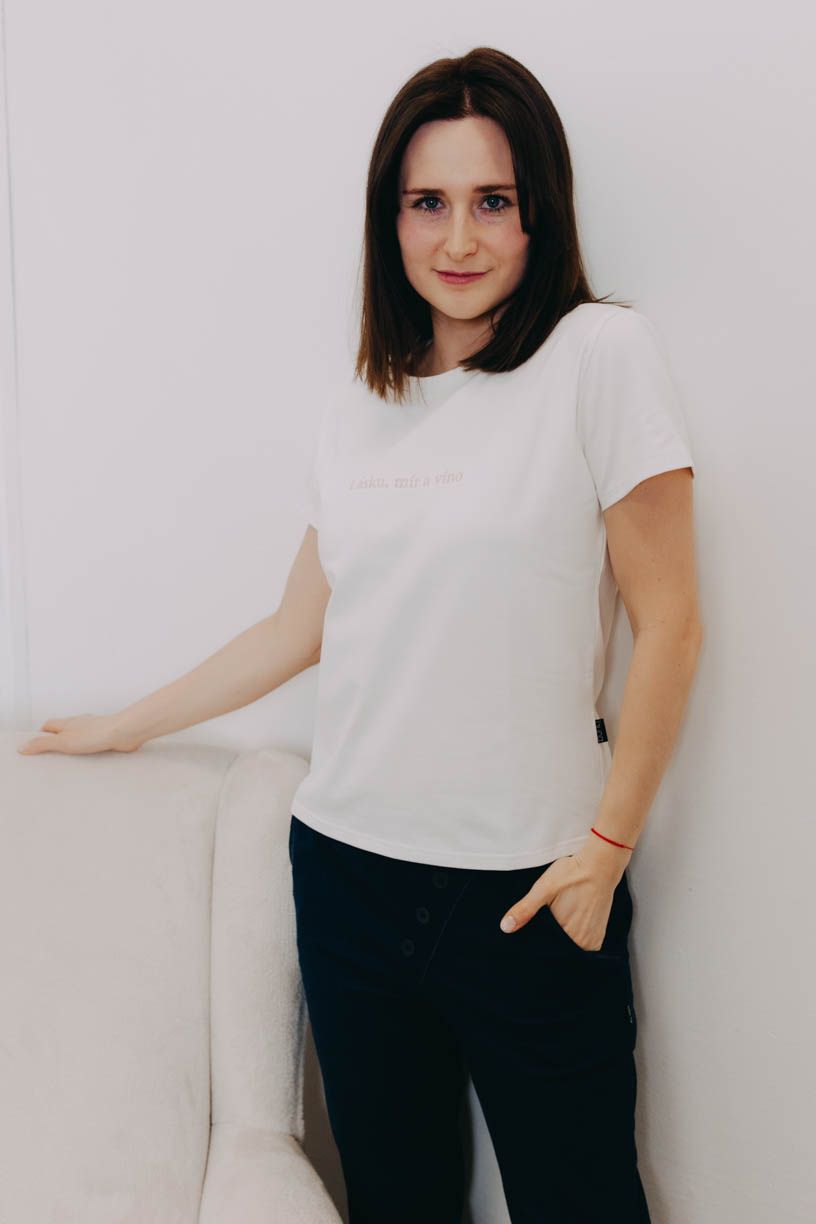 Tričko Deluxe Creeme Lásku, Mír A Víno