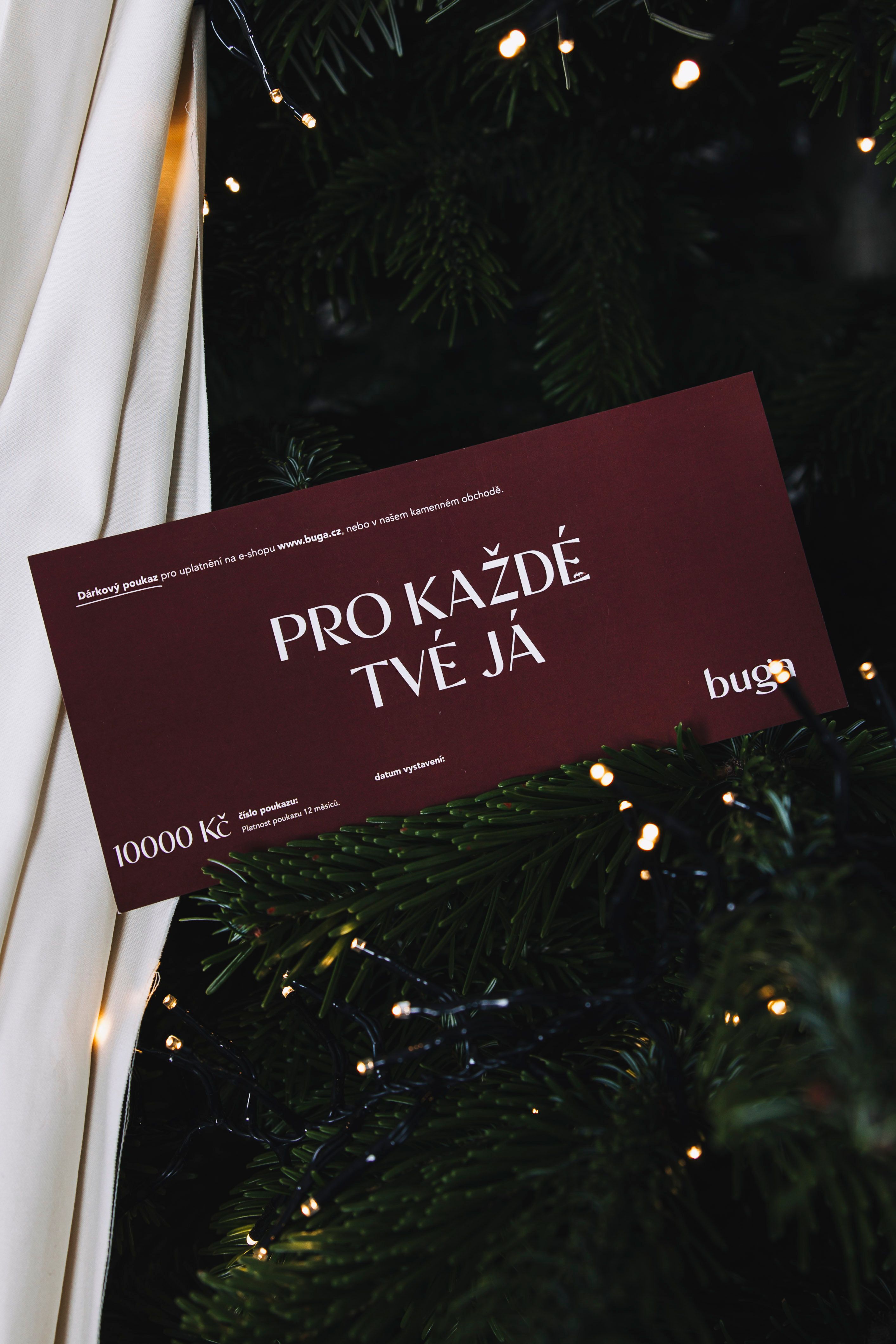 Tištěný dárkový poukaz 10 000 Kč
