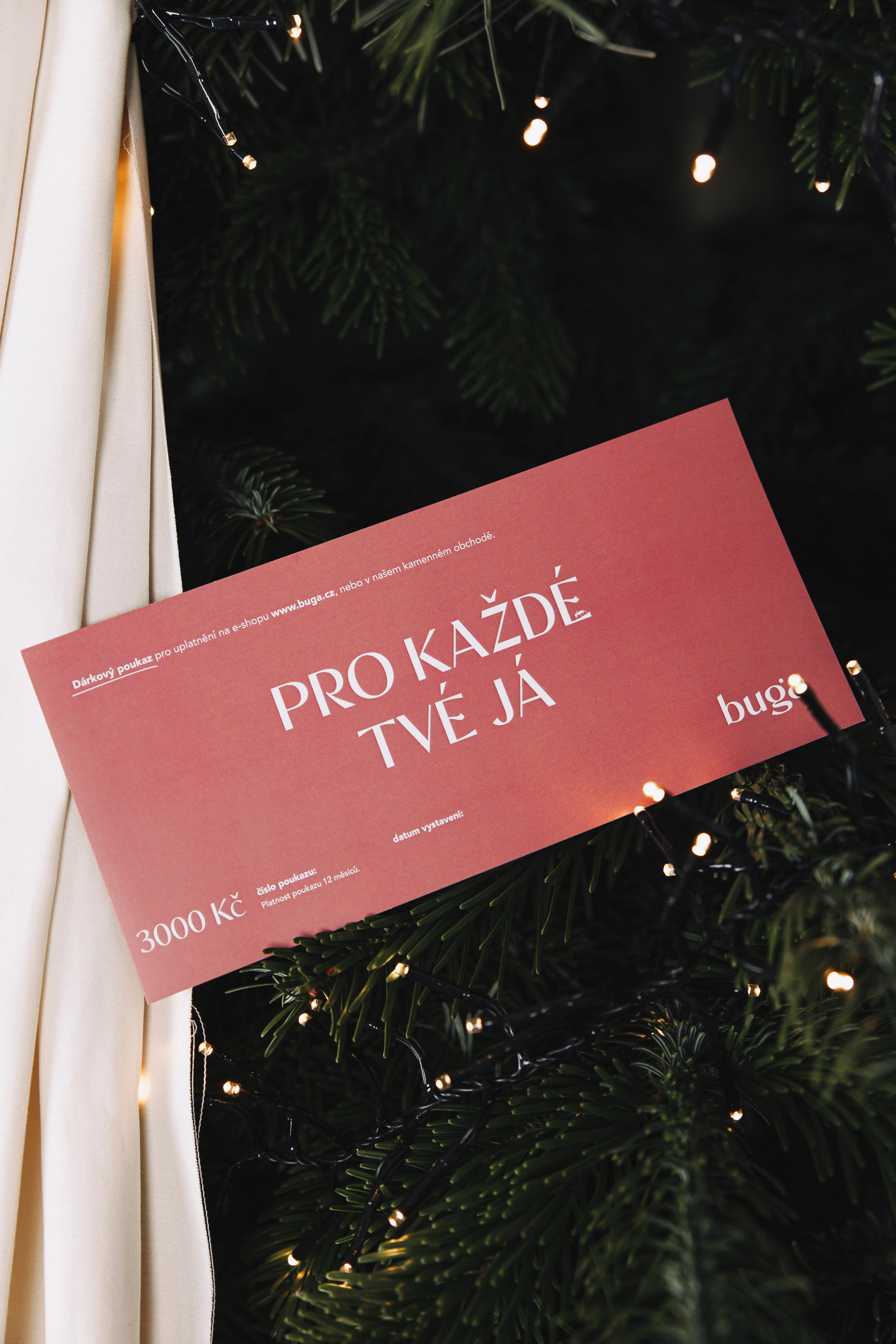Tištěný dárkový poukaz 3 000 Kč