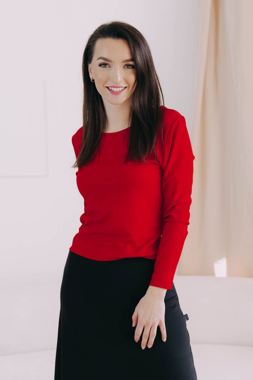 Tričko New Aina Long Red