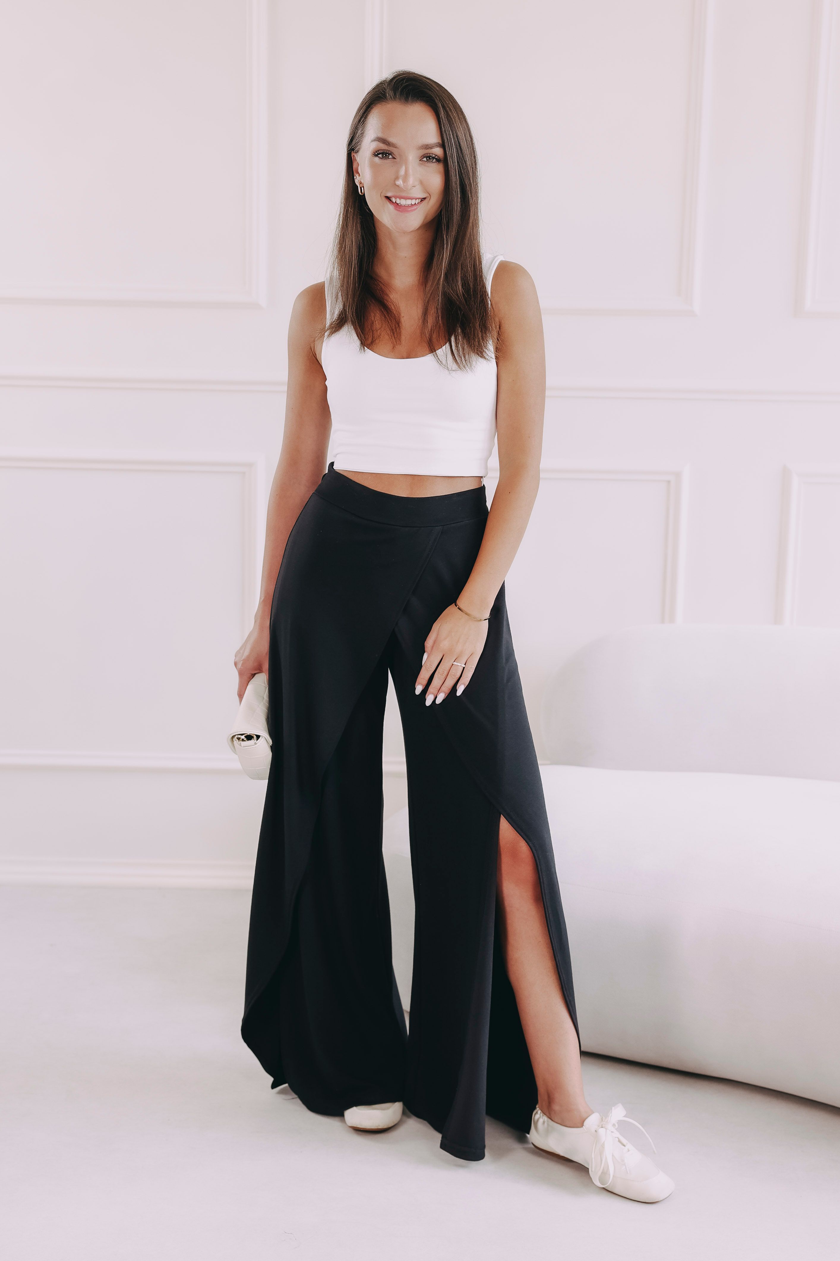 Kalhoty Enu Slit Black