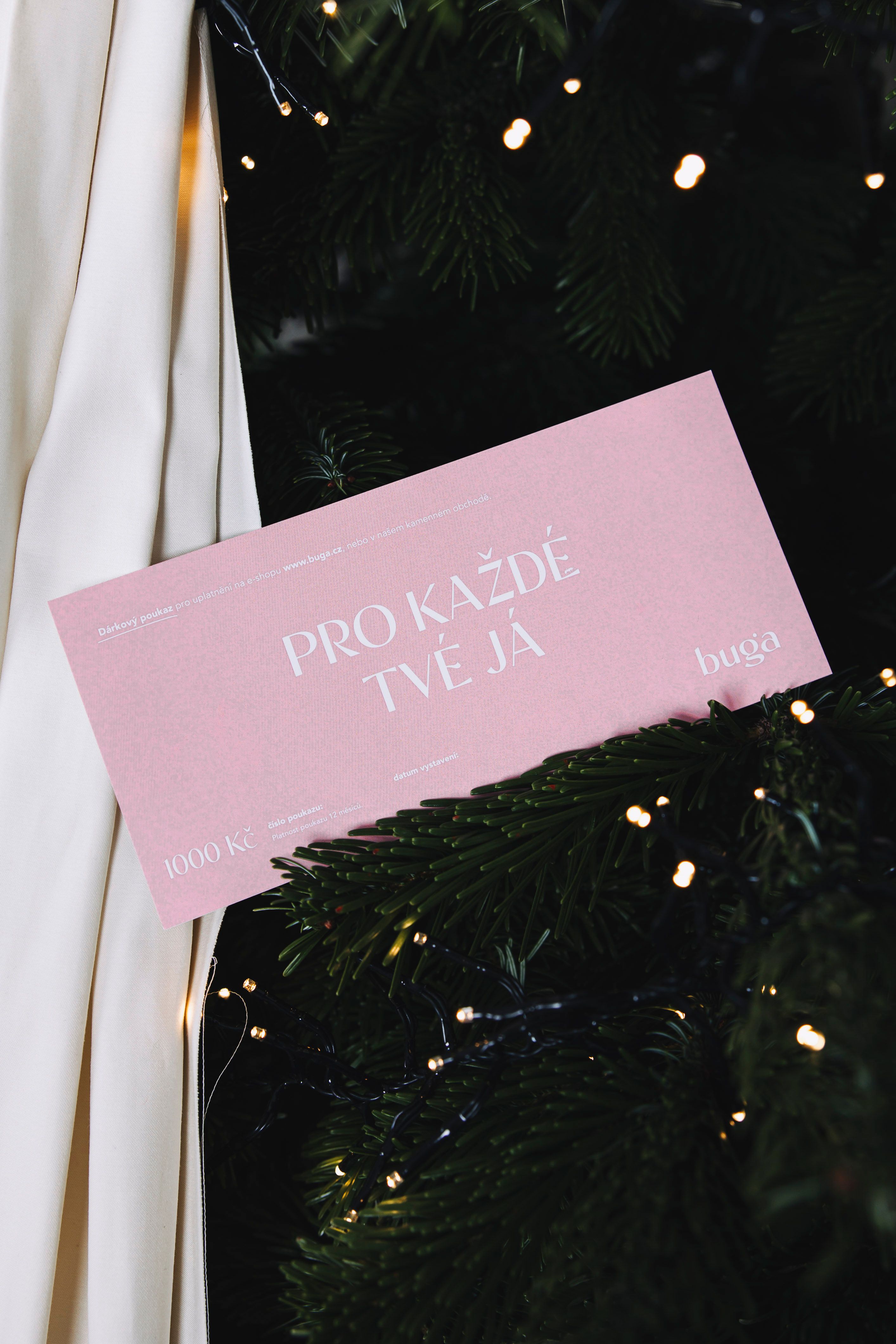 Tištěný dárkový poukaz 1 000 Kč