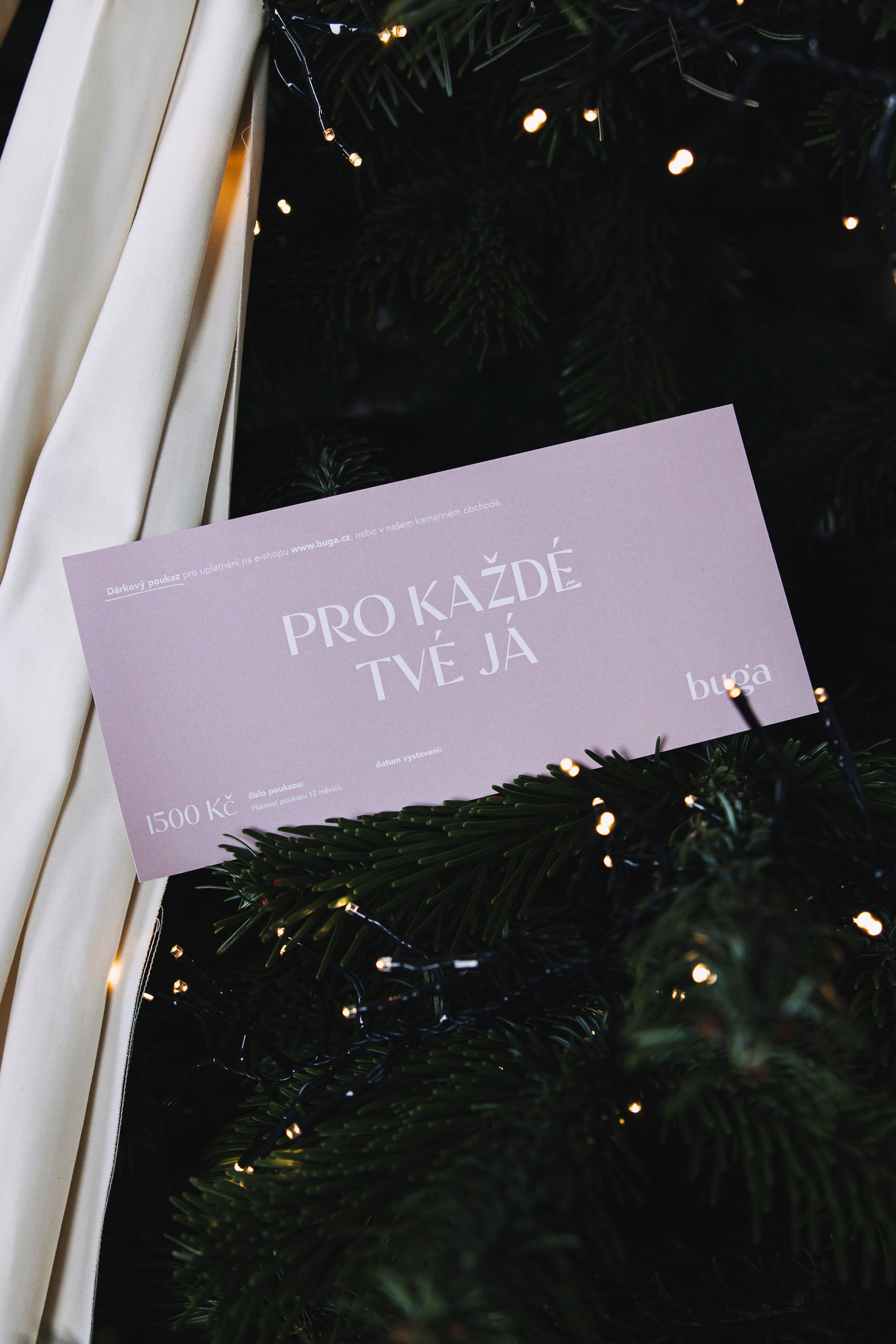 Tištěný dárkový poukaz 1 500 Kč