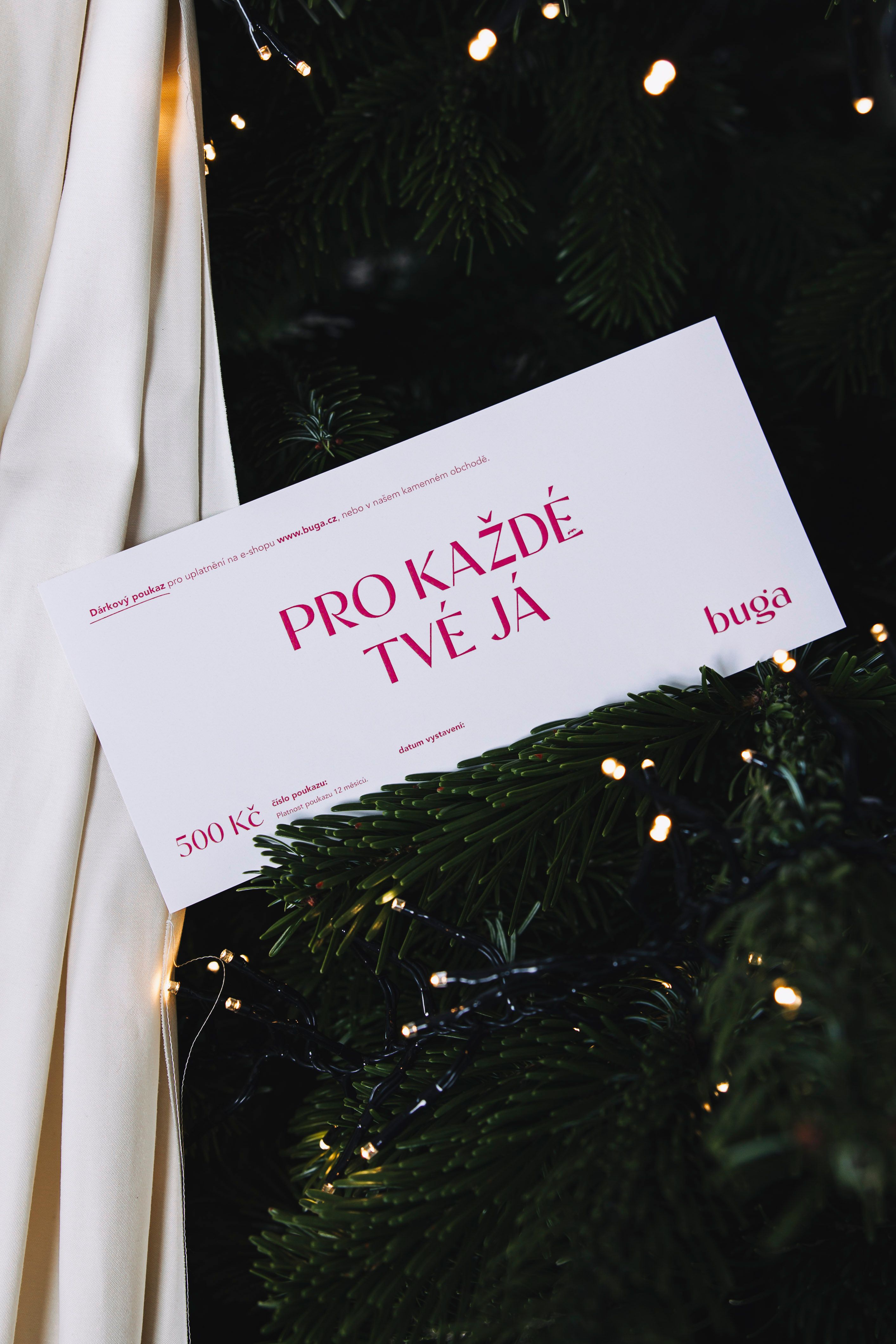 Tištěný dárkový poukaz 500 Kč