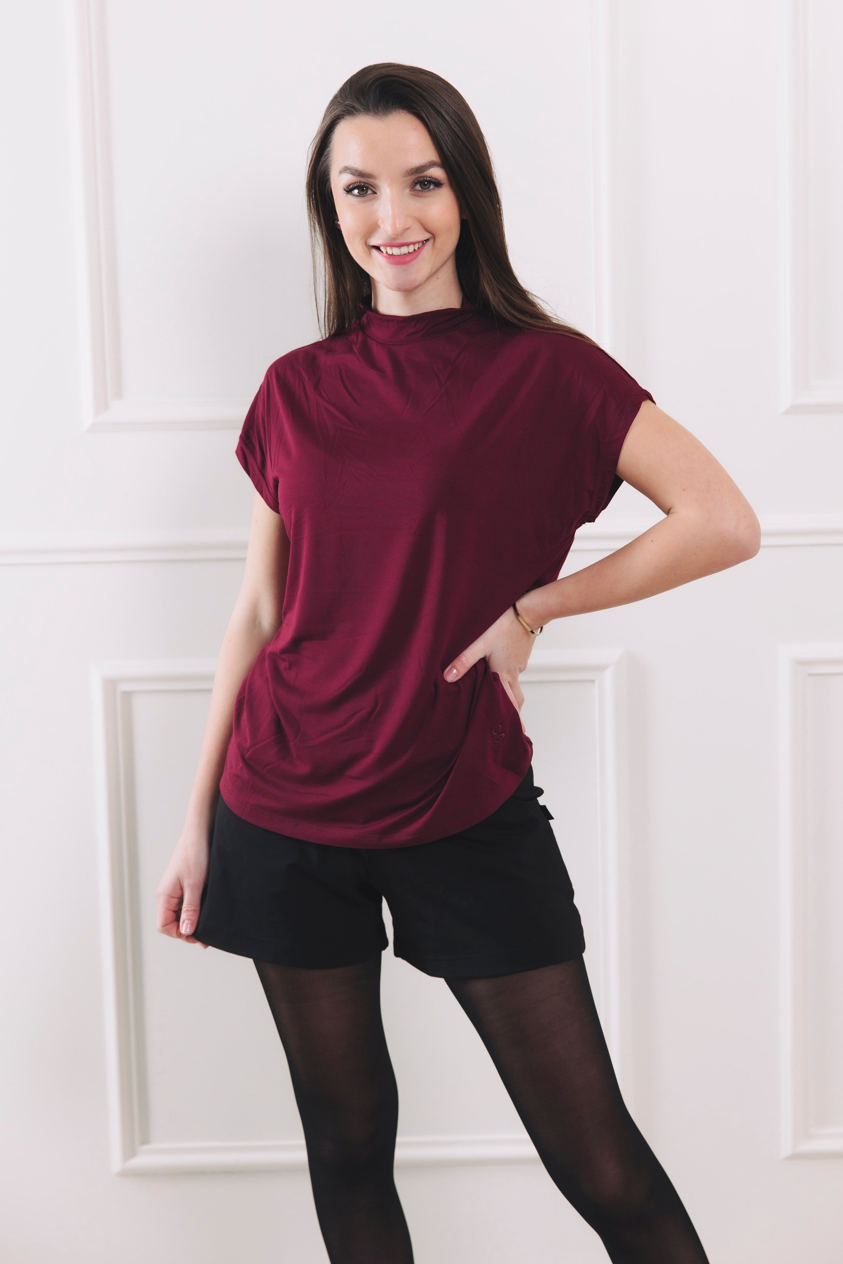 Tričko Ima Elegance Bordo