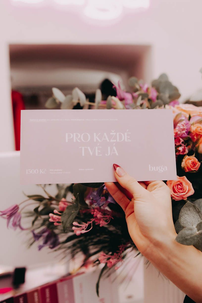 Tištěný dárkový poukaz 1 500 Kč