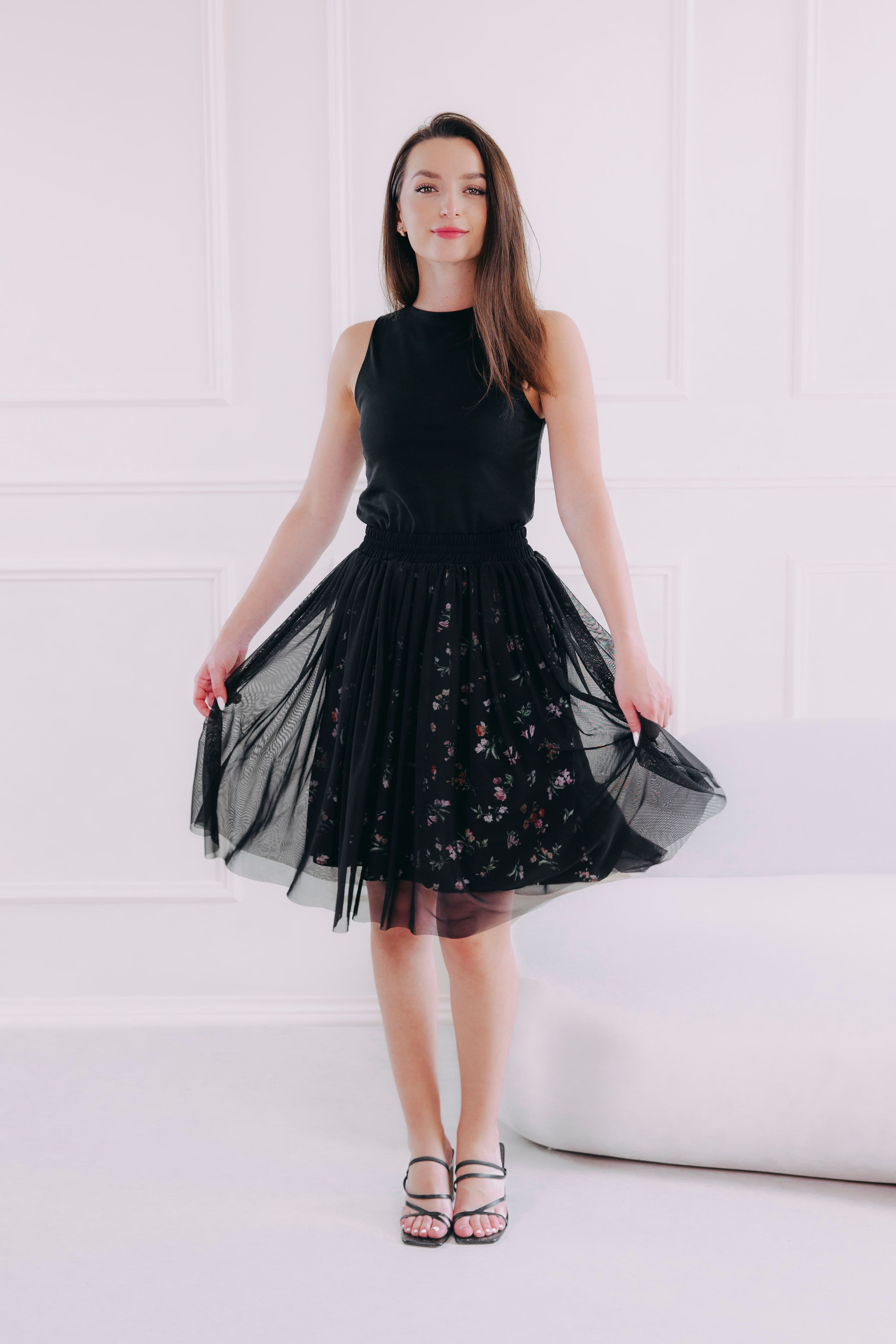 Sukně Tia Short Black Flo