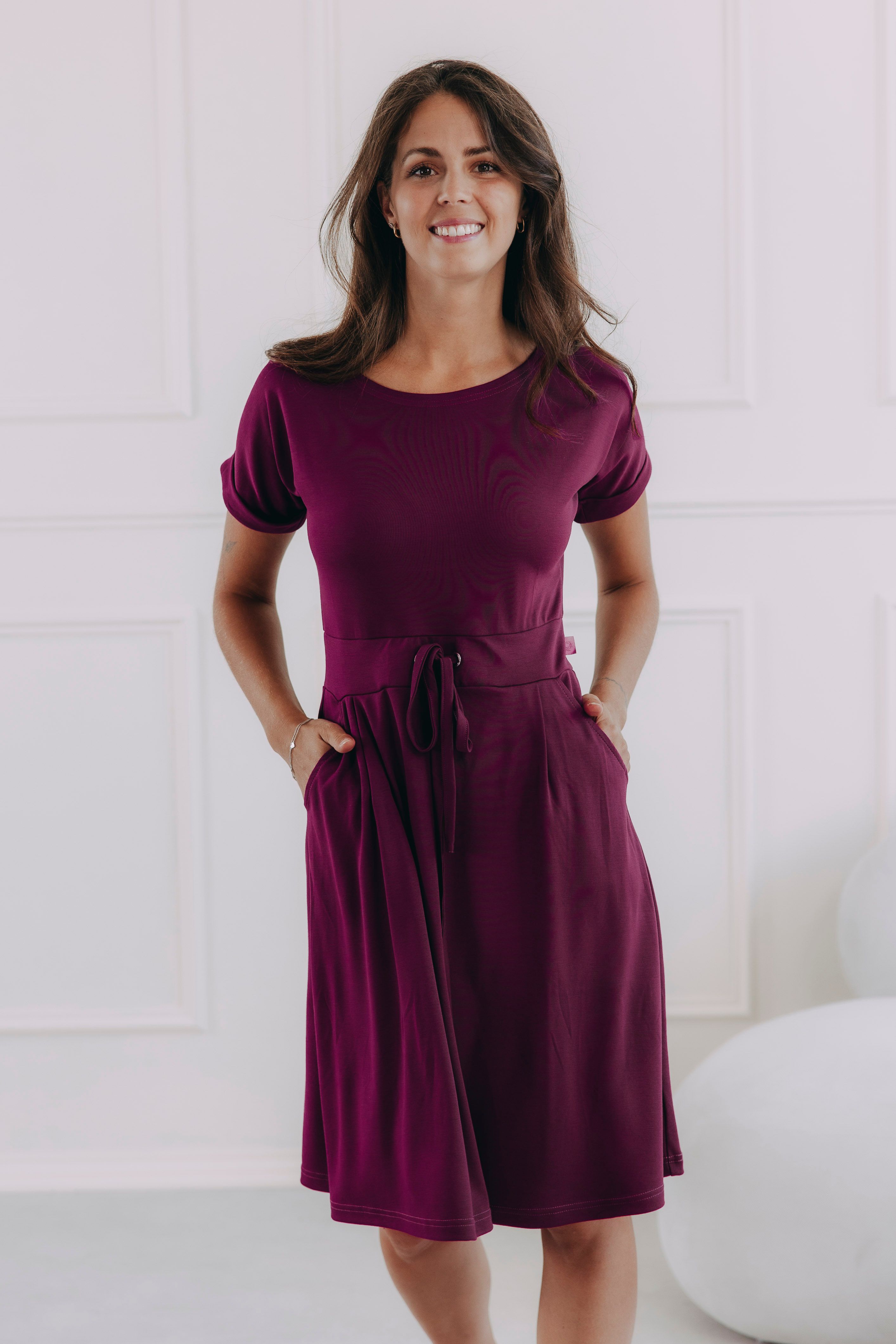 Šaty Audrey Short Fuchsia