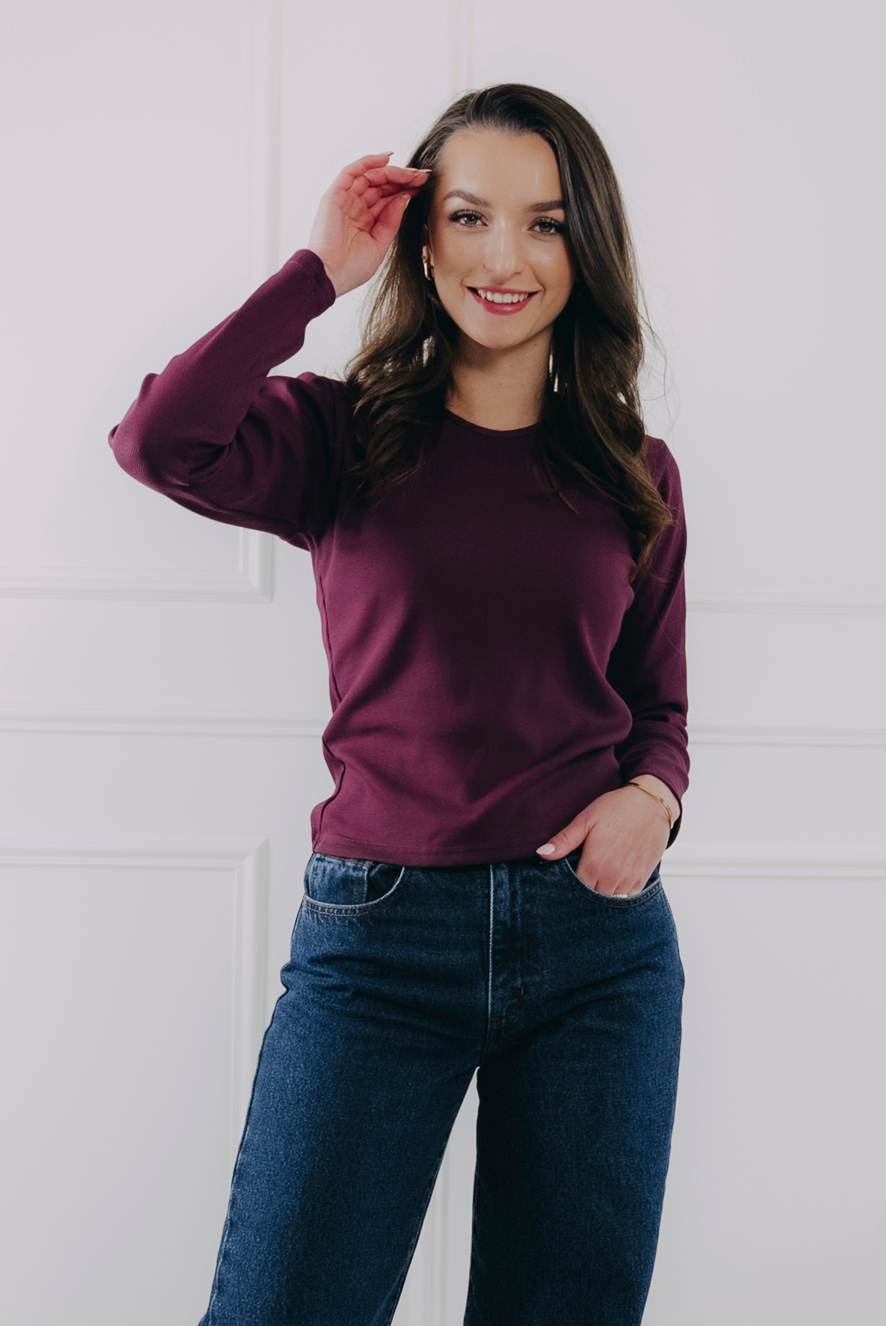 Tričko Chike Burgundy