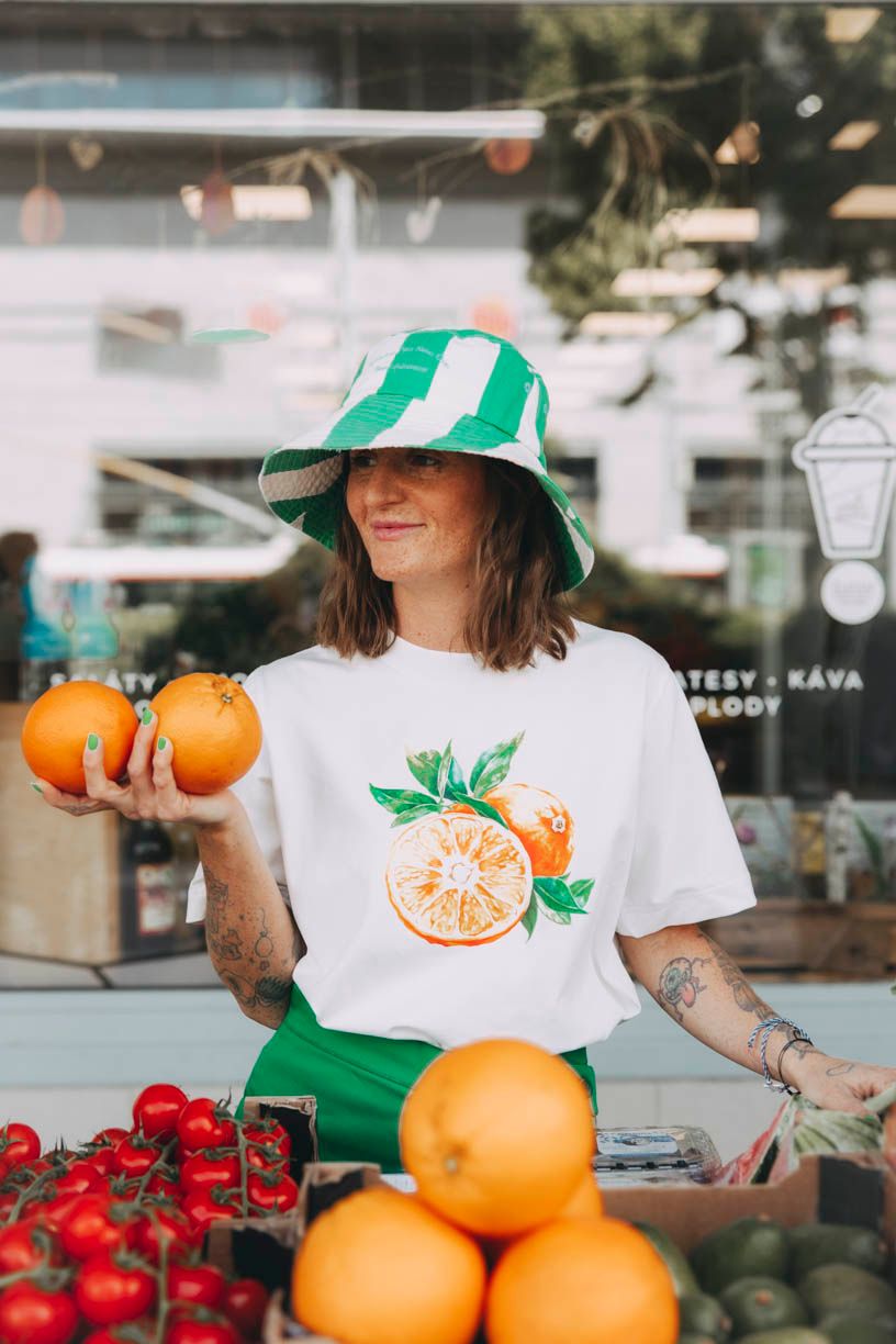 Tričko Mood White Orange