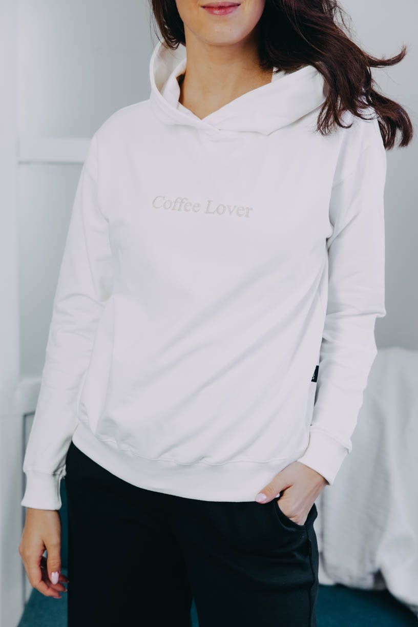 Mikina Iff Ecru Coffee Lover