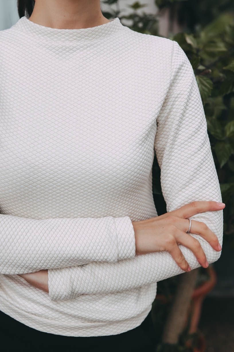 Mikina Mchanga Ecru Pure