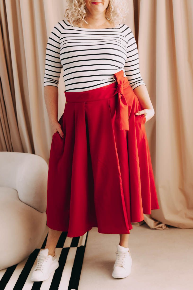 Sukně Mawe Red Plus