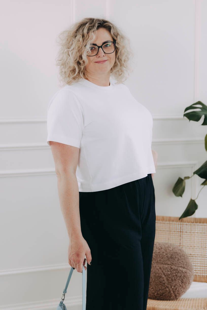 Tričko Nia Pure Form Ecru Plus