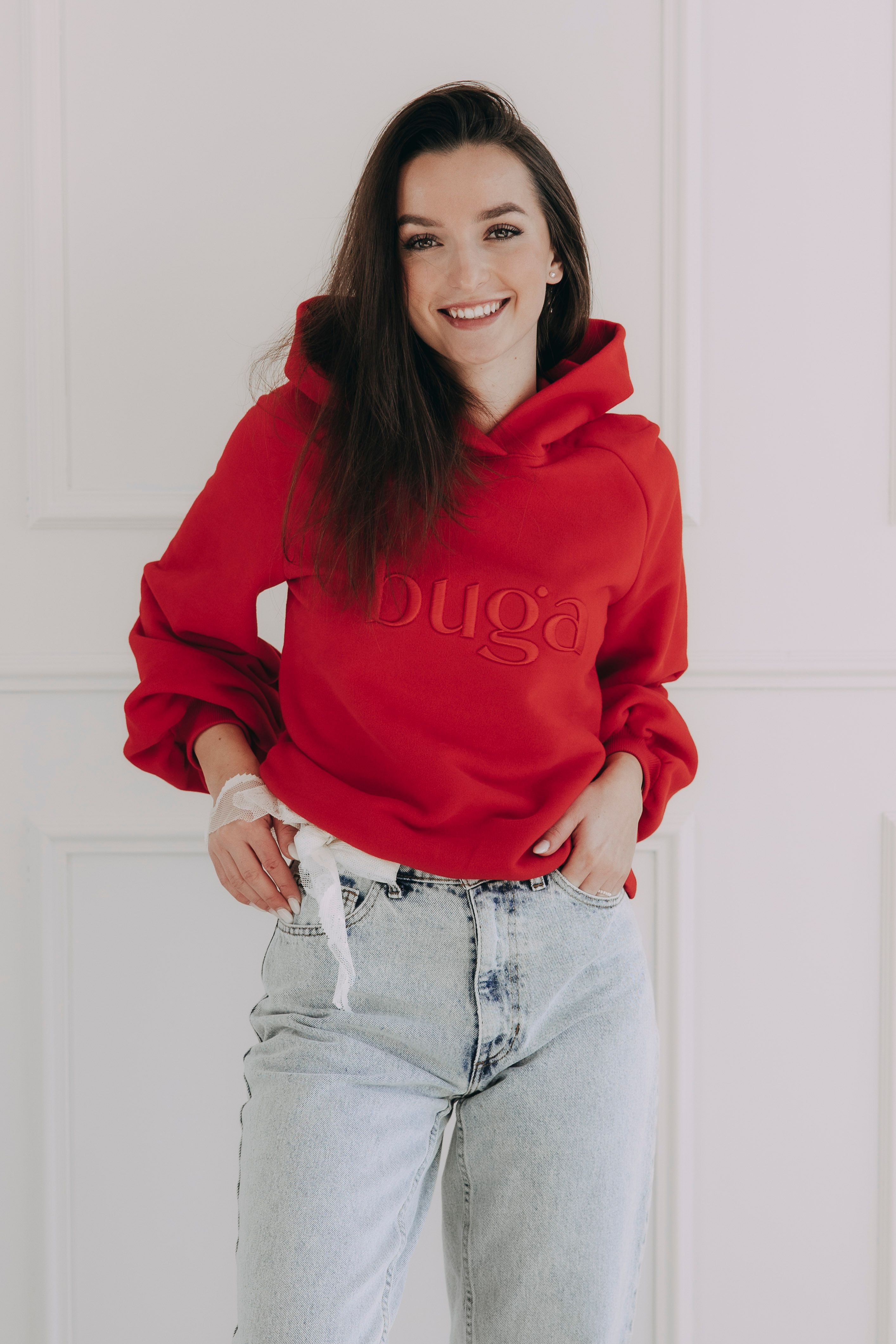 Mikina Chikelu Red Signature