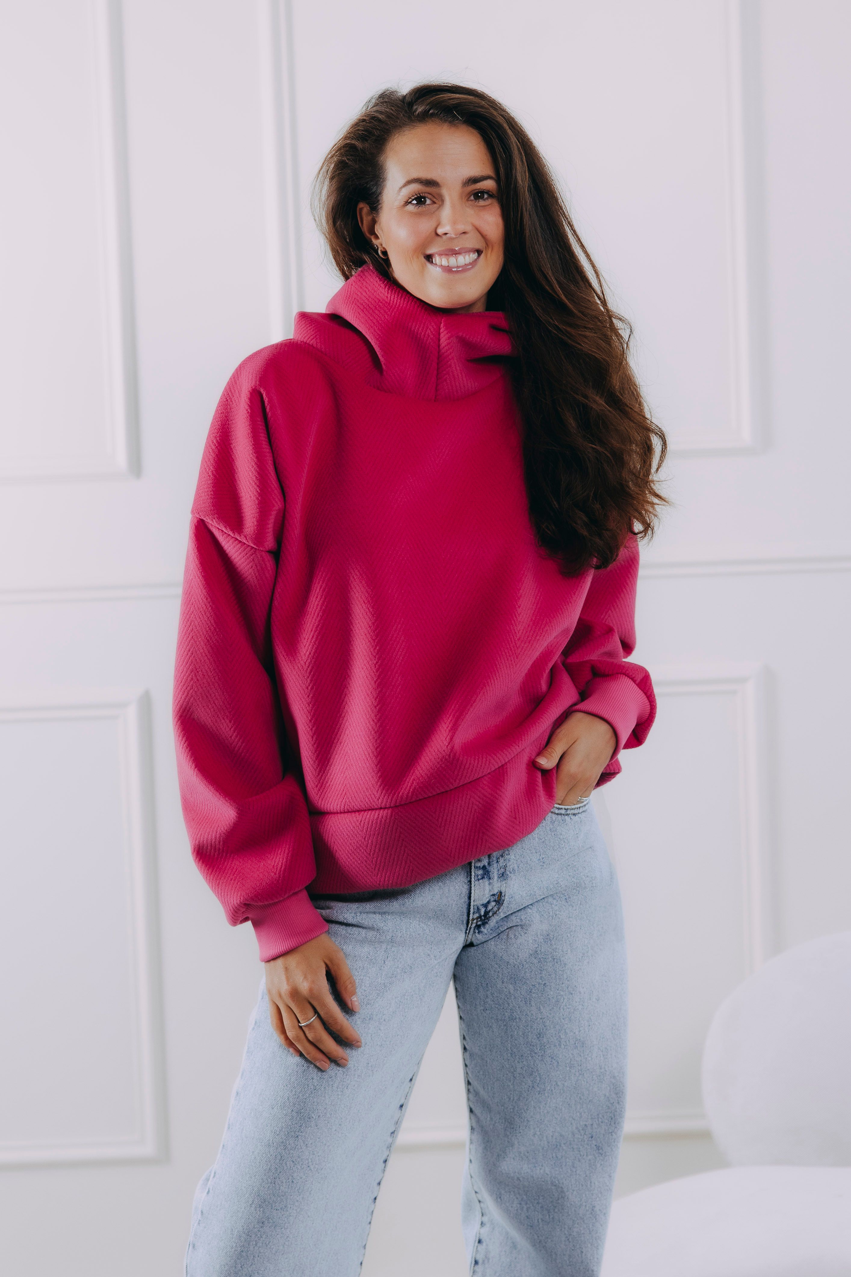 Mikina Moussa Hot Pink