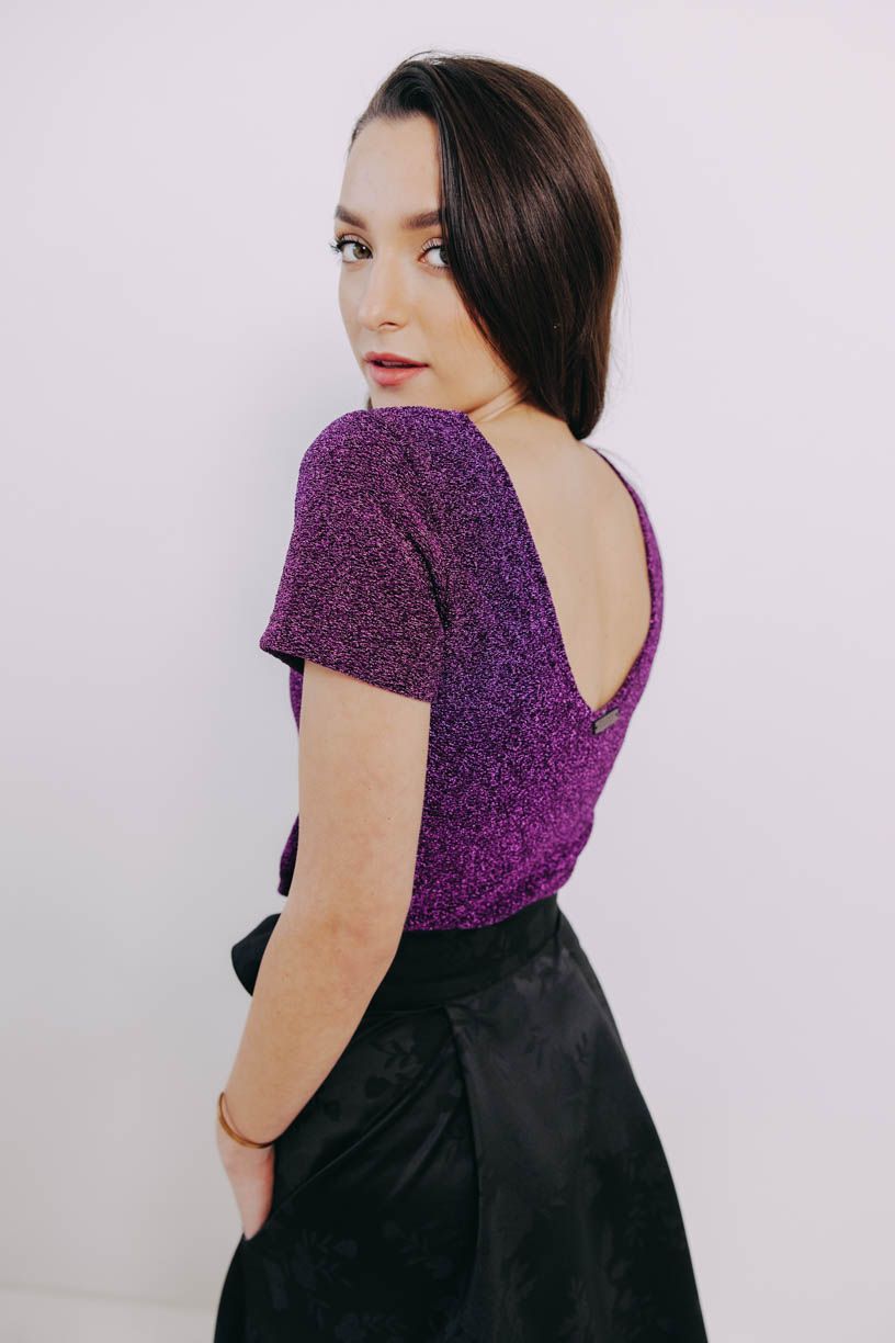 Tričko Aina Purple Shine