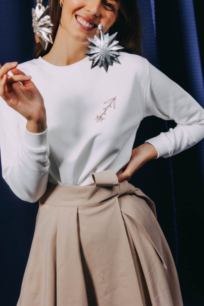 Mikina Asata Ecru Střelec