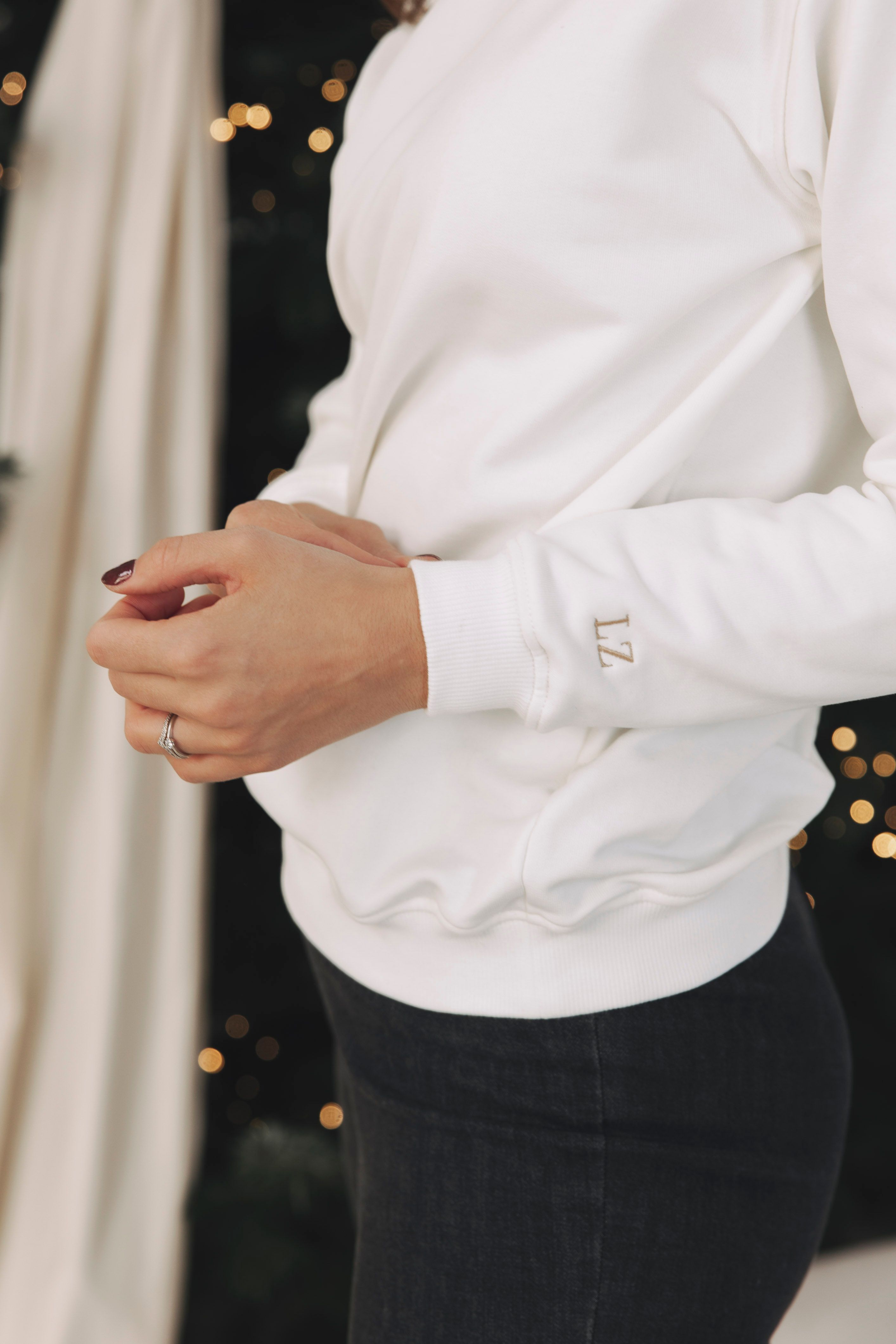 Mikina Asata Ecru Signature