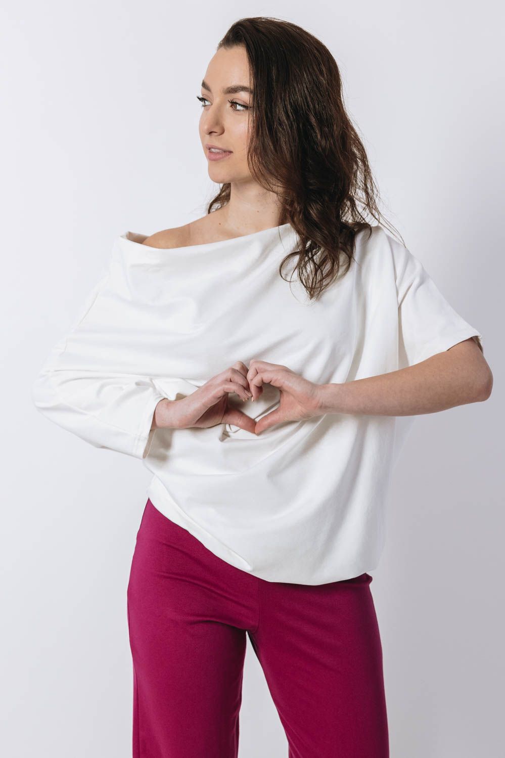 Kačka má na sobě při své výšce 170 cm velikost XS/S.