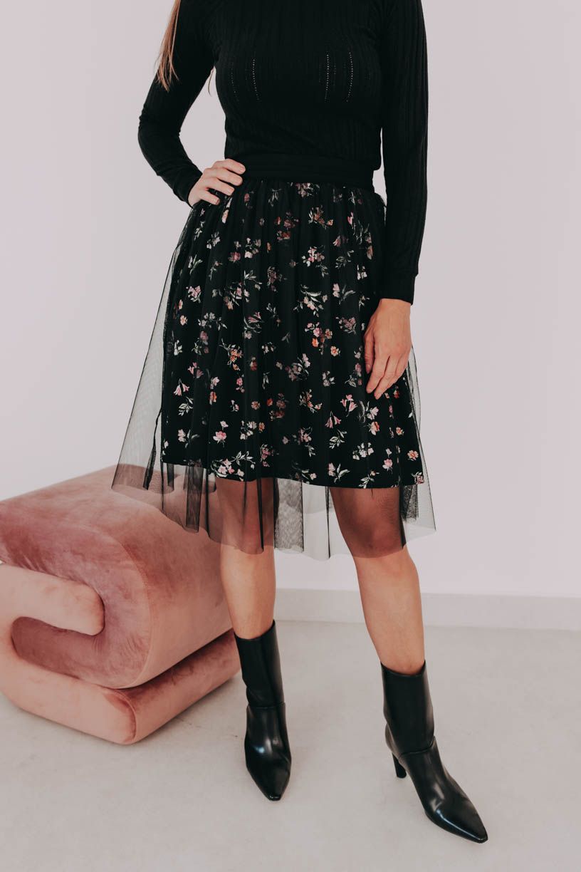 Sukně Tia Short Black Flo