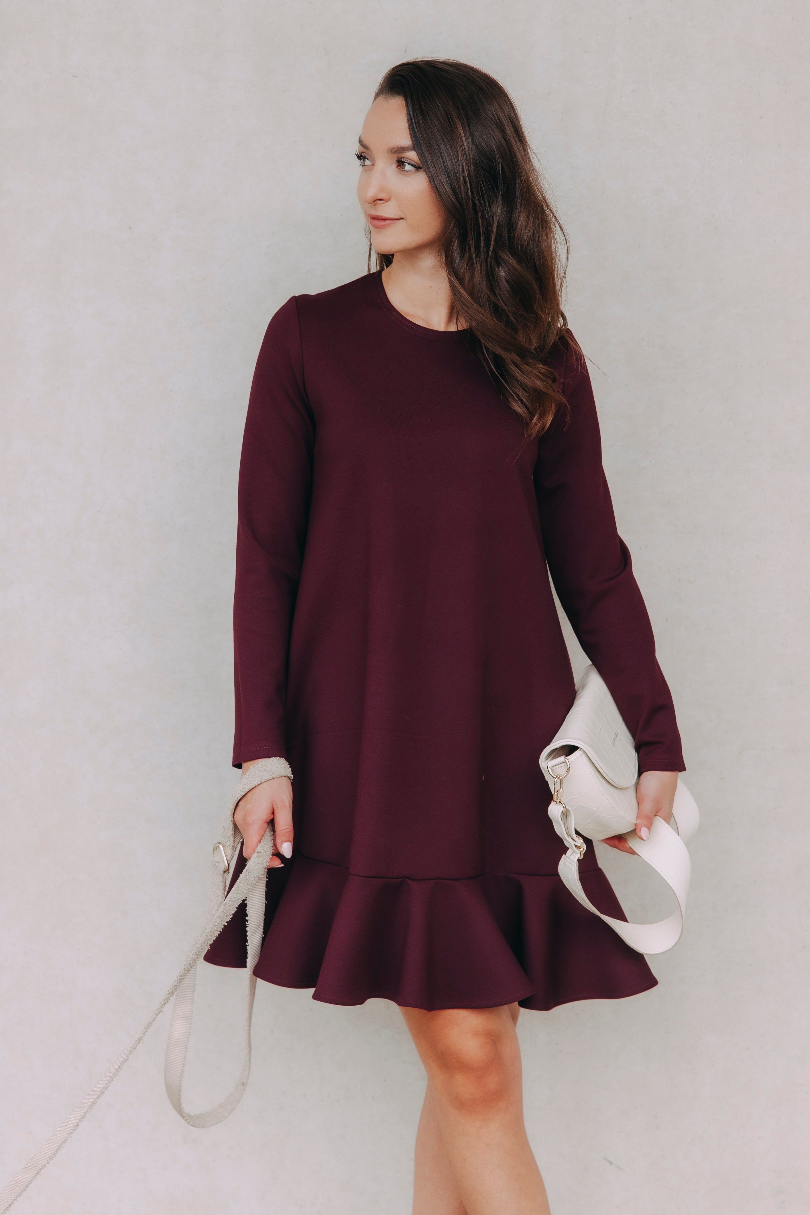 Šaty Adika Burgundy