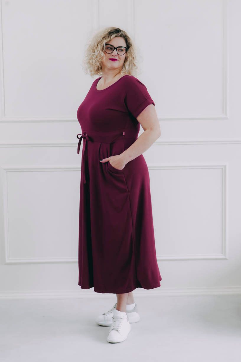 Šaty Audrey Fuchsia Plus