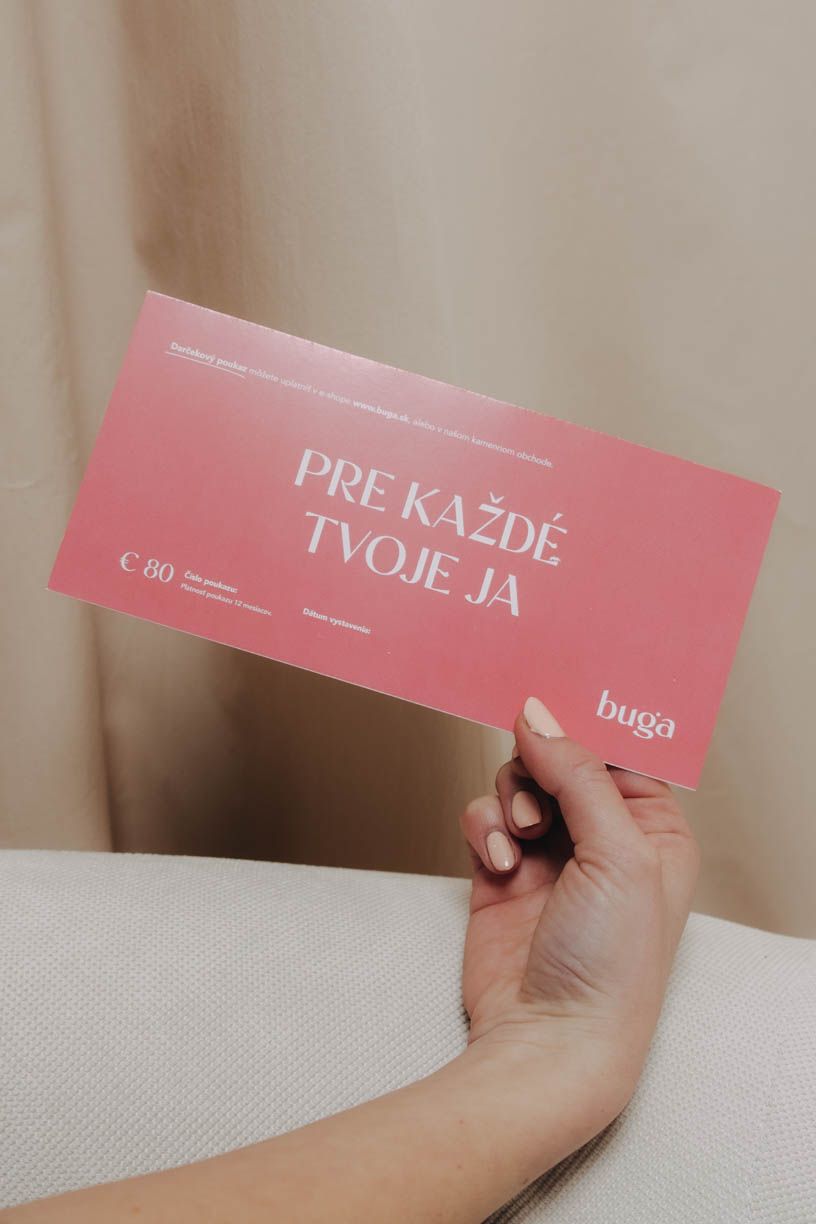 Tlačený darčekový poukaz 80 eur