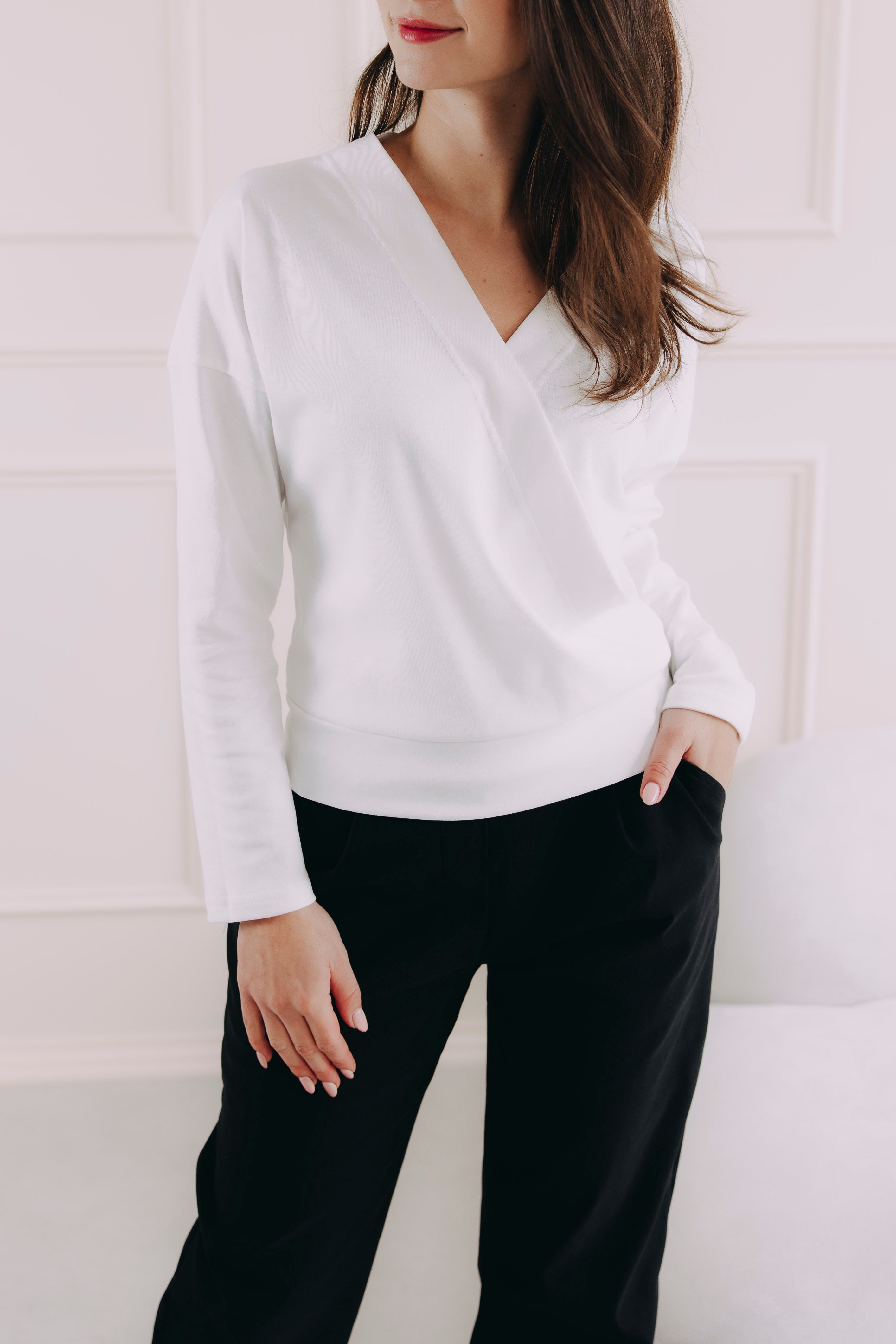 Tričko Bakari Long Ecru