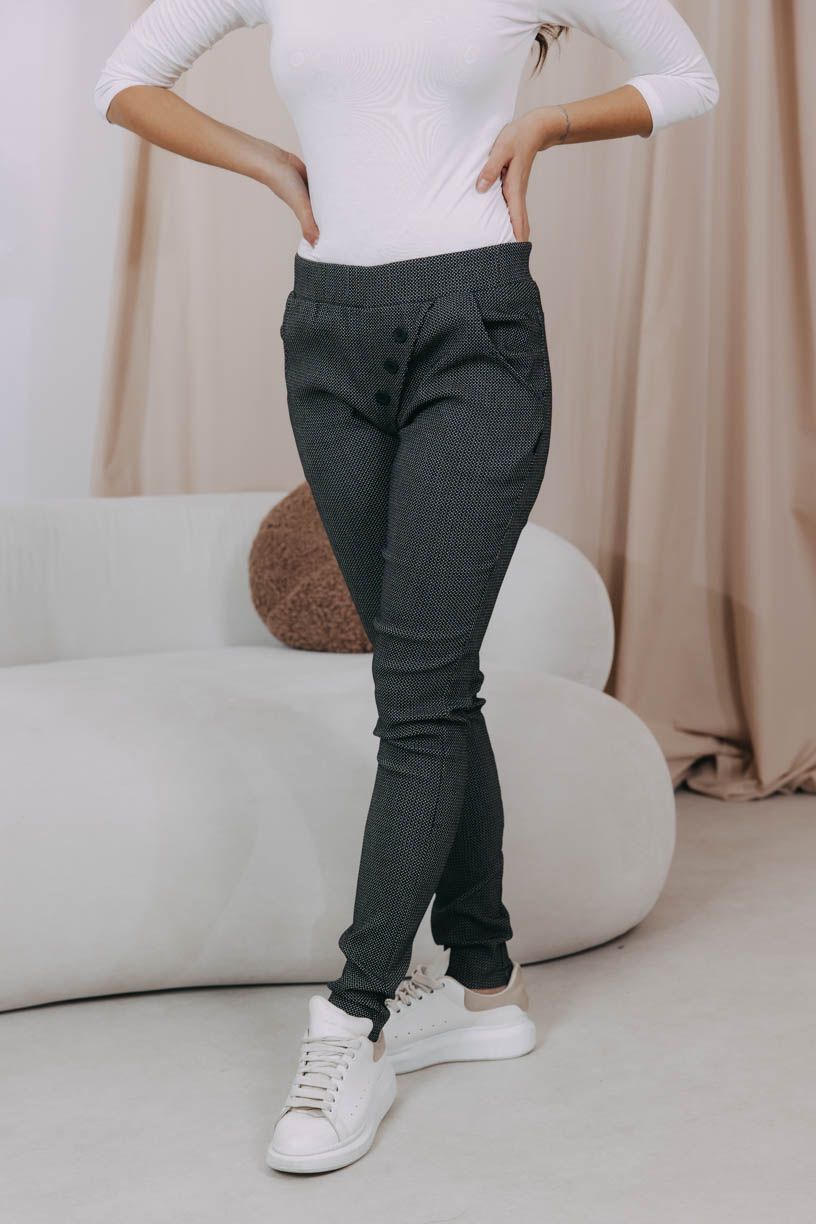 Kalhoty Reece Black Dott New