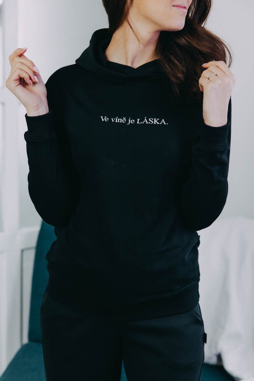 Mikina Iff Black Ve Víně Je Láska