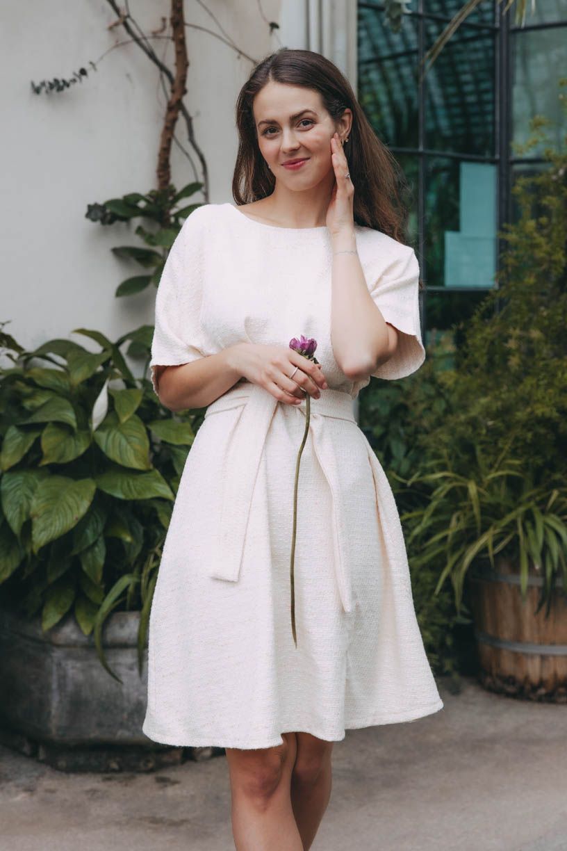 Šaty Mbingu Ecru Pure