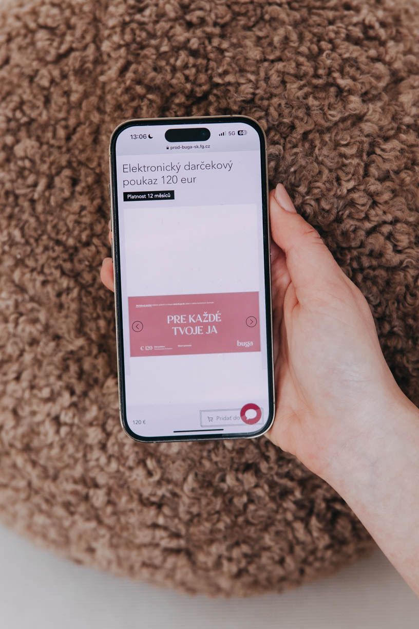 Elektronický darčekový poukaz 120 eur