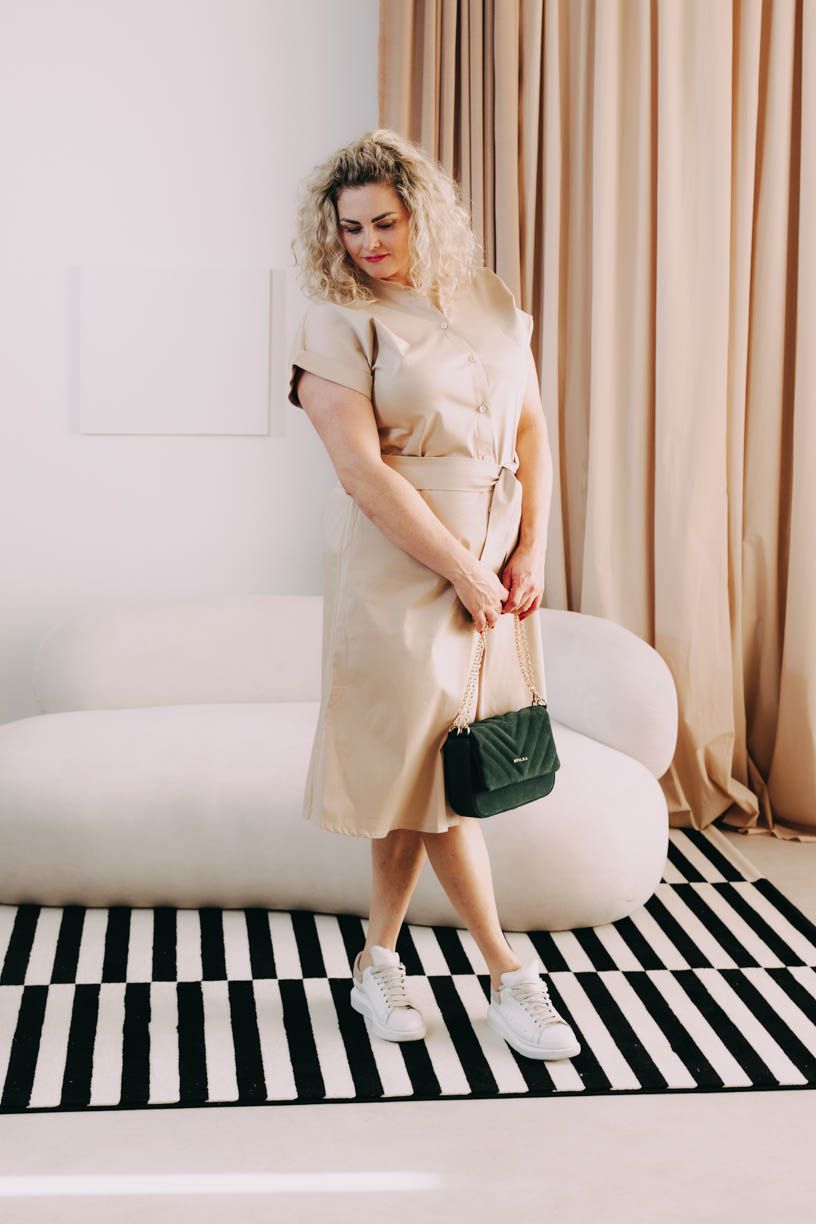 Šaty Shania Beige Plus