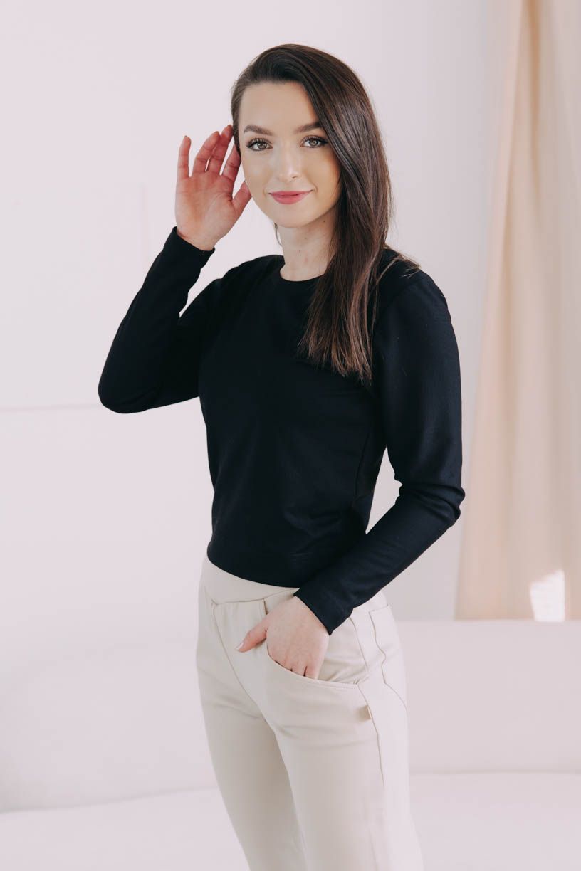 Tričko New Aina Long Black