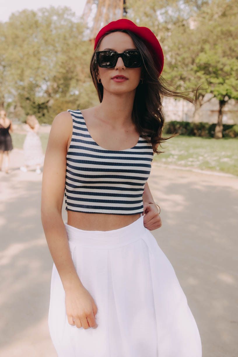 Top Hema Navy Stripe Paris