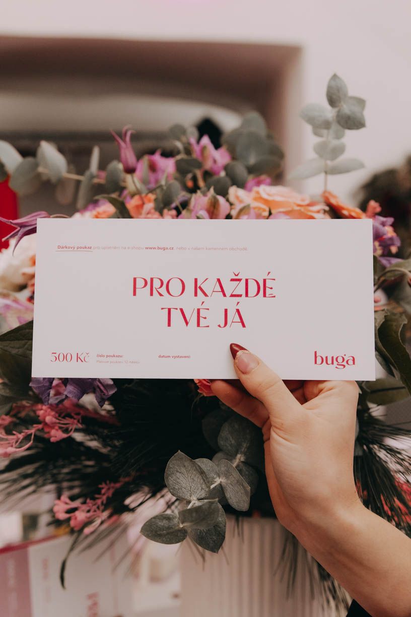 Tištěný dárkový poukaz 500 Kč