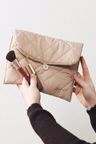 Zana Clutch Pouch Beige