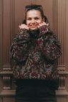 Mikina Dubaku Brown Jacquard