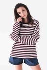 Mikina Mendy Bordo Stripe