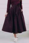 Sukně Mawe Burgundy Jacquard