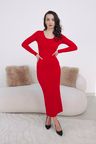 Šaty Asani Midi Red