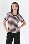 Tričko Ayuba Brown Stripe