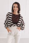 Top Atai Brown Stripe