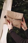Zana Clutch Pouch Beige